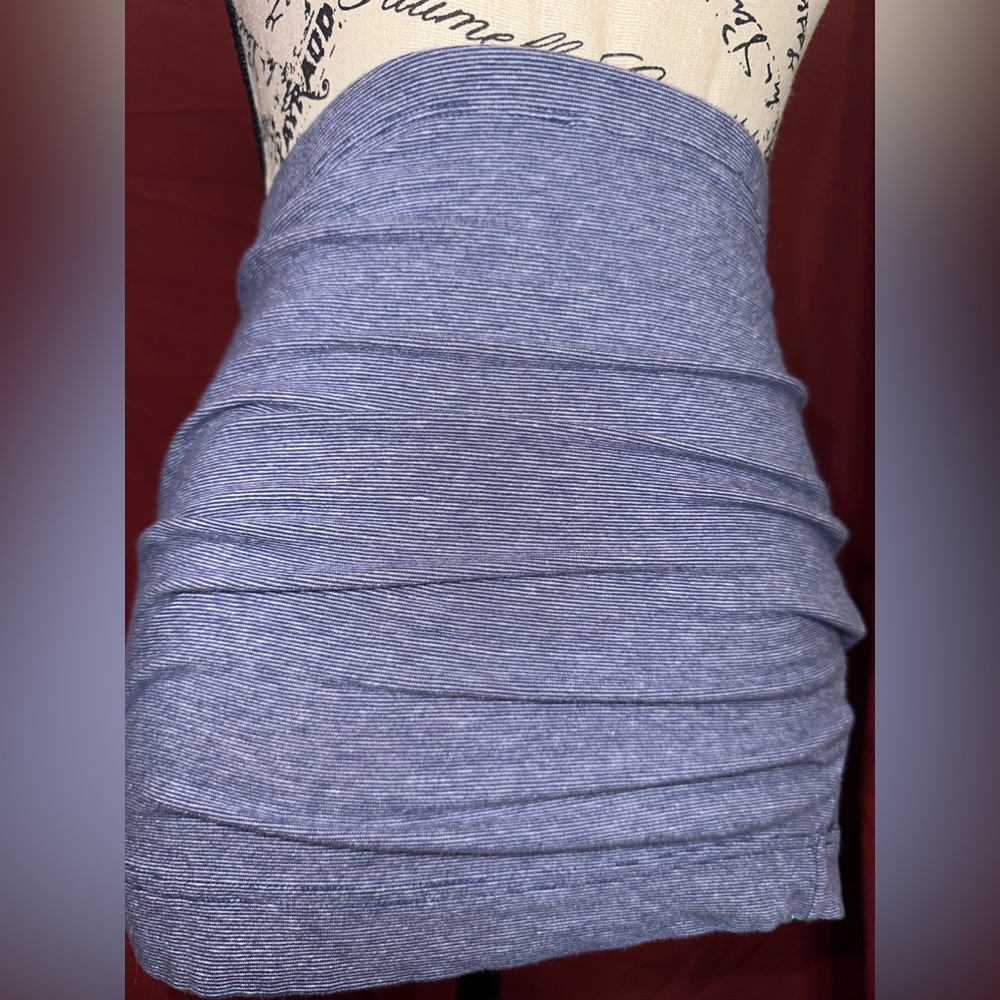 Ashy Blue Pencil Skirt - Picture 2 of 3